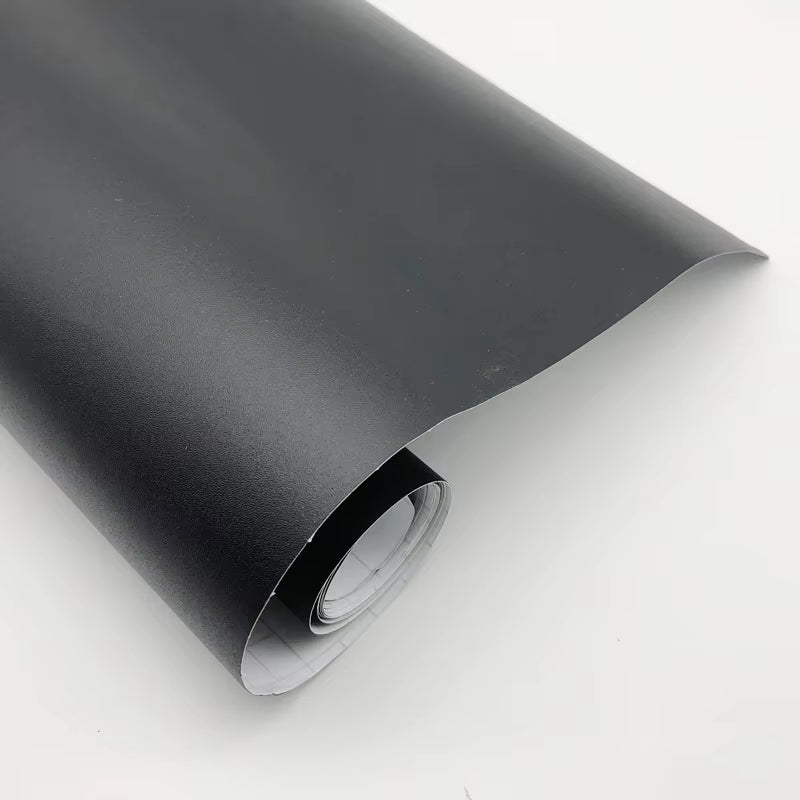 Flexible Black Matte Vinyl Car Wraps Auto Satin Matt Black Foil Car Wrap Film Vehicle Sticker 152Cm*10/20/30/40/50Cm