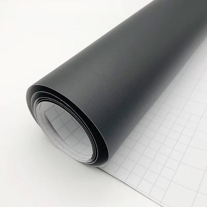 Flexible Black Matte Vinyl Car Wraps Auto Satin Matt Black Foil Car Wrap Film Vehicle Sticker 152Cm*10/20/30/40/50Cm