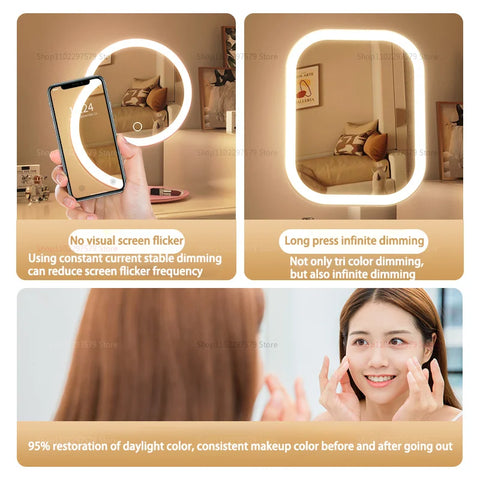 GlowMirror™ Smart LED Makeup Mirror
